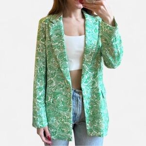 Green Paisley Women's Blazer